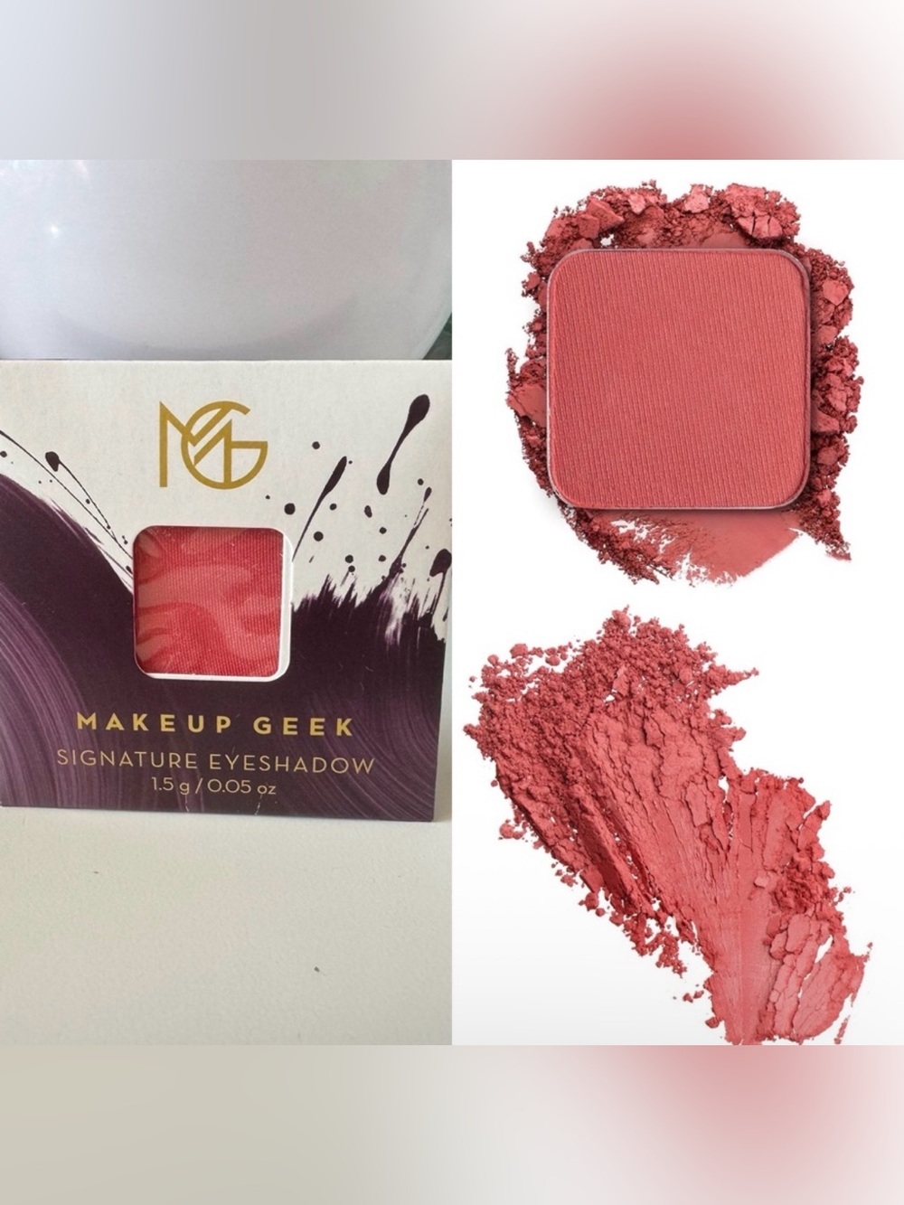 3/$15 Makeup Geek Matte Eyeshadow Single Pan Staycation Cruelty Free